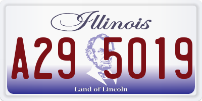 IL license plate A295019