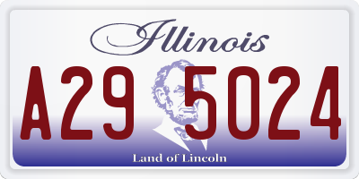 IL license plate A295024