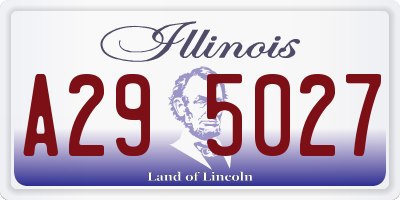 IL license plate A295027