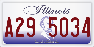 IL license plate A295034