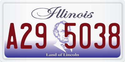 IL license plate A295038