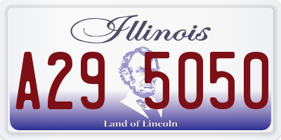 IL license plate A295050