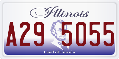 IL license plate A295055