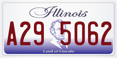 IL license plate A295062