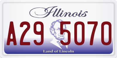 IL license plate A295070
