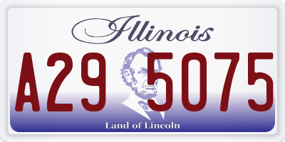 IL license plate A295075