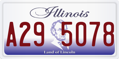 IL license plate A295078