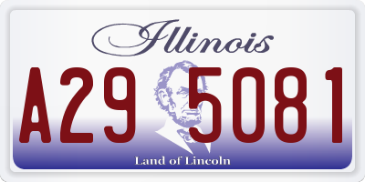IL license plate A295081