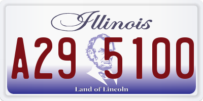 IL license plate A295100
