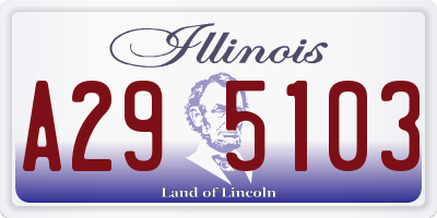 IL license plate A295103
