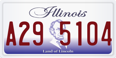 IL license plate A295104