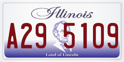 IL license plate A295109