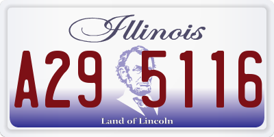 IL license plate A295116