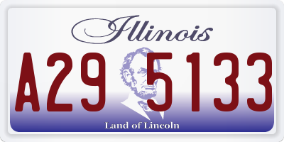IL license plate A295133