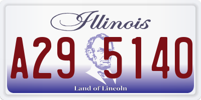 IL license plate A295140