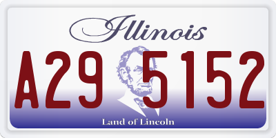 IL license plate A295152