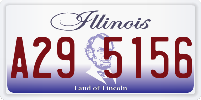 IL license plate A295156