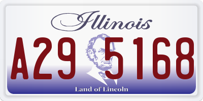 IL license plate A295168