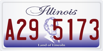 IL license plate A295173