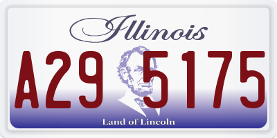 IL license plate A295175