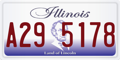 IL license plate A295178
