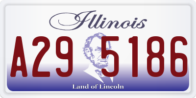 IL license plate A295186