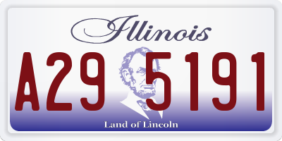 IL license plate A295191