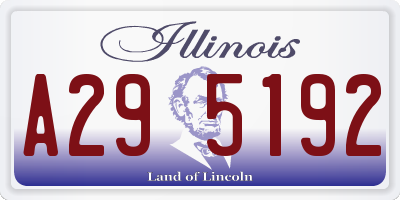 IL license plate A295192
