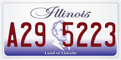 IL license plate A295223