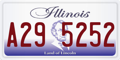 IL license plate A295252