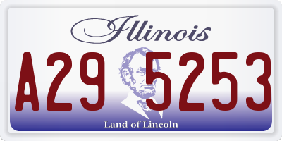 IL license plate A295253