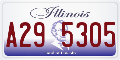 IL license plate A295305