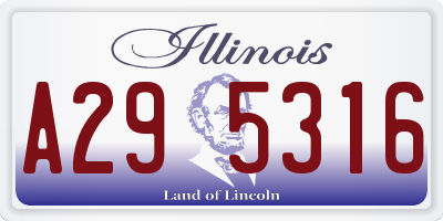 IL license plate A295316