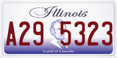 IL license plate A295323