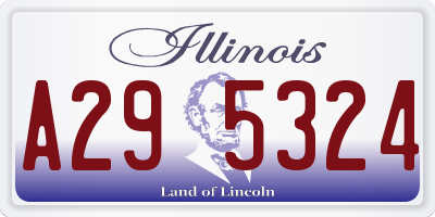IL license plate A295324