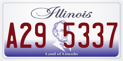 IL license plate A295337