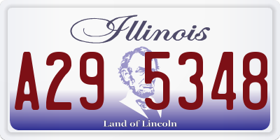 IL license plate A295348