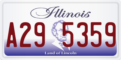 IL license plate A295359