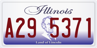 IL license plate A295371