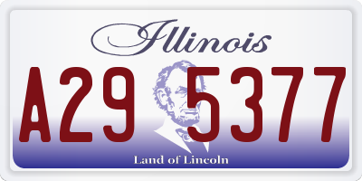 IL license plate A295377