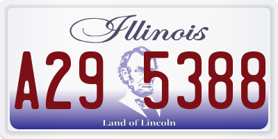 IL license plate A295388