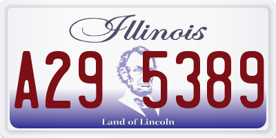 IL license plate A295389