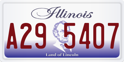 IL license plate A295407