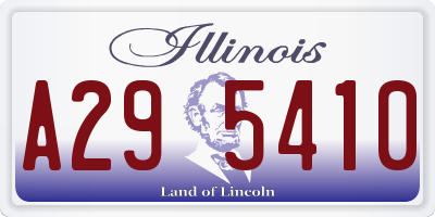 IL license plate A295410