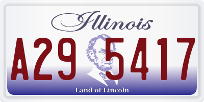 IL license plate A295417