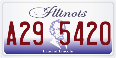 IL license plate A295420
