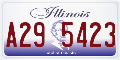 IL license plate A295423