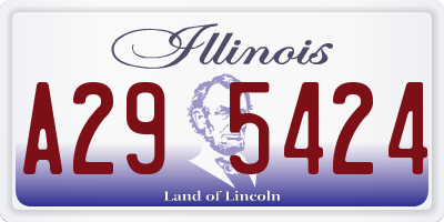 IL license plate A295424