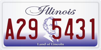 IL license plate A295431