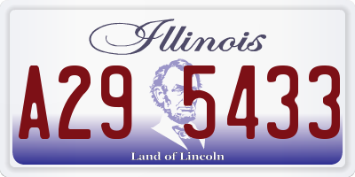 IL license plate A295433